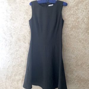 Calvin Klein grey wool drop waist jumper/Sleeveless dress size 4